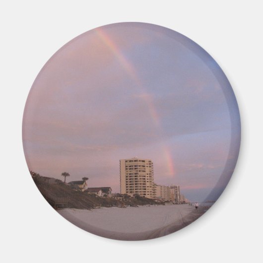 Regenboog bij Daytona Beach Magnet (Voorkant)