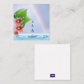 Regenboog bij het meer notitiekaartje (Voorkant / Achterkant)