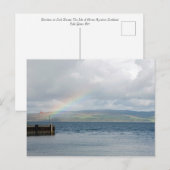 Regenboog bij Loch Ranza Briefkaart (Voorkant / Achterkant)