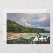 Regenboog bij Lumaha'i Beach, Kauai, Hawaii Kaart (Voorkant)