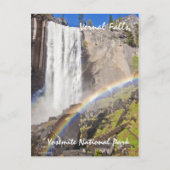 Regenboog bij Vernal Herfsten, Yosemite Briefkaart (Voorkant)