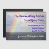 Regenboog bij Zee Group Cruise Stateroom Deurmarke (Voorkant / Achterkant)