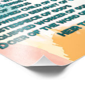 Regenboog Bijbelse bevestigingen w_Schrift 3 Foto Afdruk (Hoek)