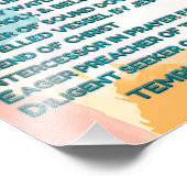 Regenboog Bijbelse bevestigingen w_Schrift 4 Foto Afdruk (Hoek)