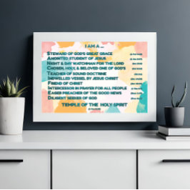 Regenboog Bijbelse bevestigingen w_Schrift 4 Foto Afdruk