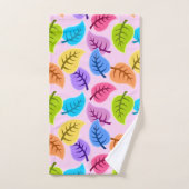 Regenboog bladeren badhanddoek set bad handdoek (Handdoek)