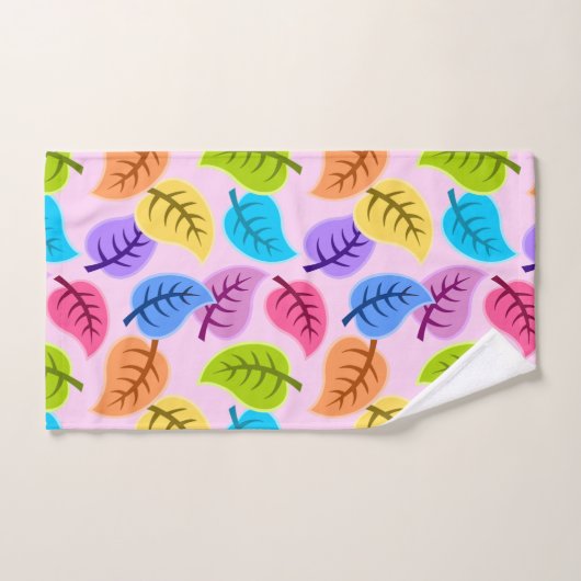 Regenboog bladeren badhanddoek set bad handdoek (Handdoek)