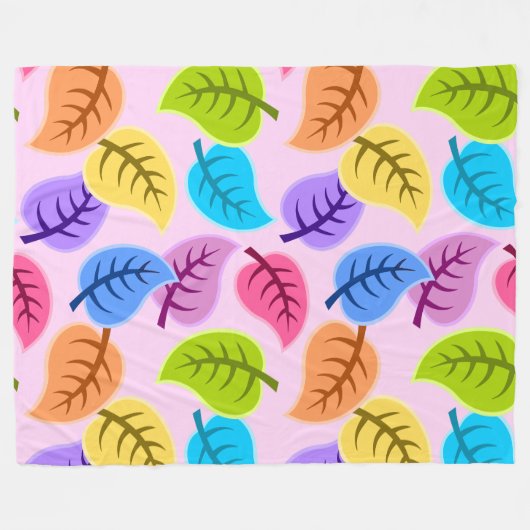 Regenboog bladeren deken (Voorkant (Horizontaal))