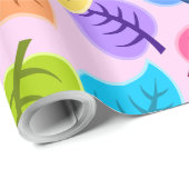 Regenboog bladeren inpakpapier (Rol Hoek)