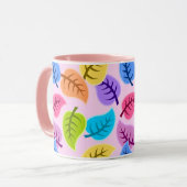 regenboog bladeren koffiemok mok (Voorkant links)