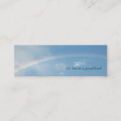 "Regenboog"-Bladwijzer Mini Visitekaartje (Voorkant)