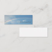 "Regenboog"-Bladwijzer Mini Visitekaartje (Voorkant / Achterkant)