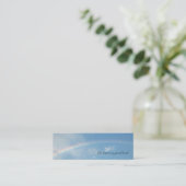 "Regenboog"-Bladwijzer Mini Visitekaartje (Staand voorkant)