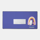 Regenboog Blauw Bureaumat (Keyboard & Muis)