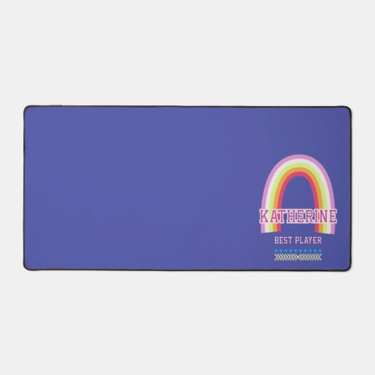 Regenboog Blauw Bureaumat (Voorkant)