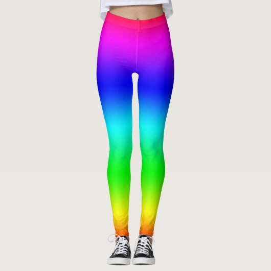 Regenboog Blend Hippy Leggings (Voorkant)
