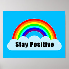 REGENBOOG - Blijf Positief Poster