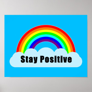 REGENBOOG - Blijf Positief Poster