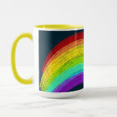 Regenboog blijft op maat glimlachen mok (Links)