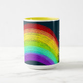 Regenboog blijft op maat glimlachen mok (Midden)