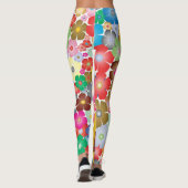 Regenboog bloeit leggings (Achterkant)