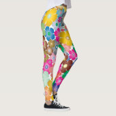 Regenboog bloeit leggings (Rechts)