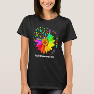Regenboog Bloem Autisme Awareness Ingenieuze Ad T-shirt