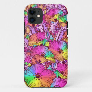 Regenboog Bloem, Botanisch, Heldere Kleurrijke Blo Case-Mate iPhone Case