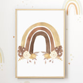 Regenboog Bloem Poster Kinderkamer Print