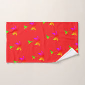 Regenboog Bloem Rood Bad Handdoek (Handdoek)