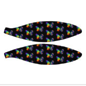 Regenboog bloem vlinder basketbal (Panelen)