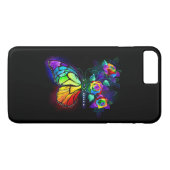 Regenboog bloem vlinder Case-Mate iPhone case (Achterkant (Horizontaal))