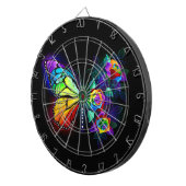 Regenboog bloem vlinder dartbord (Voorkant Rechts)