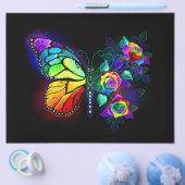 Regenboog bloem vlinder flyer (Enkel)