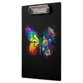 Regenboog bloem vlinder klembord (Links)