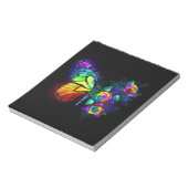 Regenboog bloem vlinder notitieblok (Linkerzijde)