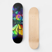 Regenboog bloem vlinder persoonlijk skateboard (Voorkant)