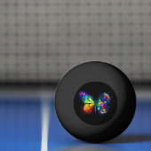 Regenboog bloem vlinder pingpongbal (Net)