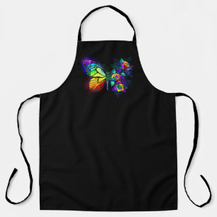 Regenboog bloem vlinder schort