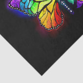 Regenboog bloem vlinder tissuepapier (Detail)