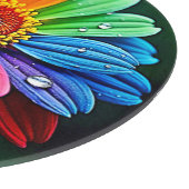 Regenboog Bloemblad Bloem Kunst Snijplank (Hoek)