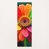 Regenboog Bloemblad Bloem Kunst Yogamat (Voorkant)