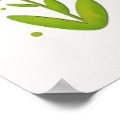 Regenboog Bloemen Kleurrijk Kies vreugde Inspirati Poster (Hoek)