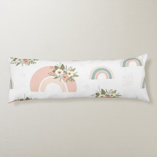 Regenboog&Bloemen Lichaamskussen (Achterkant)