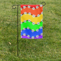 Regenboog & Bloemen Tuinvlag