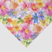 Regenboog Bloemendecoupage Tissuepapier (Detail)