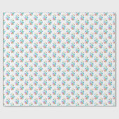Regenboog Bloemige Clusters Cadeaupapier (Vlak)
