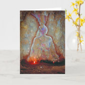 Regenboog Bodhisattva/Kaart Kaart (Gele Bloem)