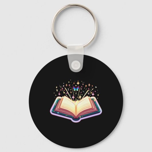 Regenboog Boek Sleutelhanger (Voorkant)