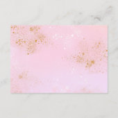 Regenboog boeken voor baby, meisje baby shower informatiekaartje (Achterkant)